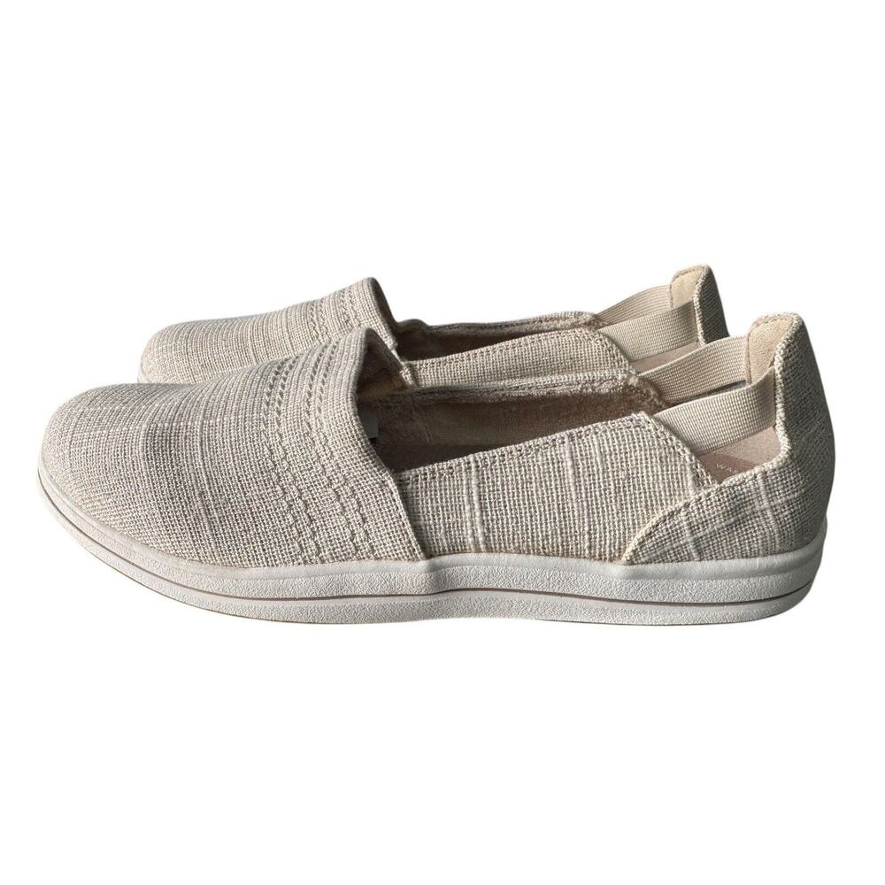 Clarks Womens Sz 7M Cloud Steppers Breeze Step II Shoe Natural Interest Slip On - Picture 3 of 12